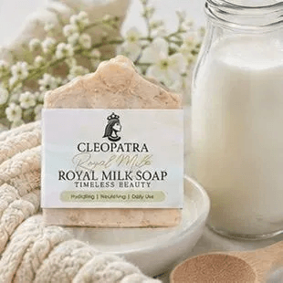 Royal Milk Soap - With milk bottle